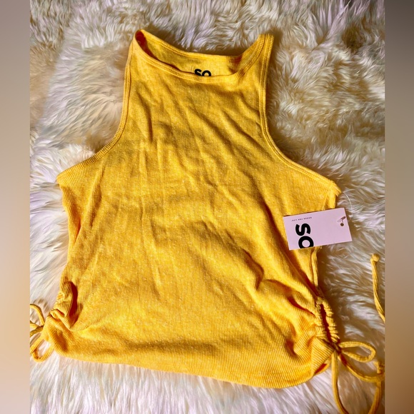 Sonoma So Good For Life Women’s Yellow Knit Sleeveless Tank Top Sz XL NWT - Picture 1 of 2